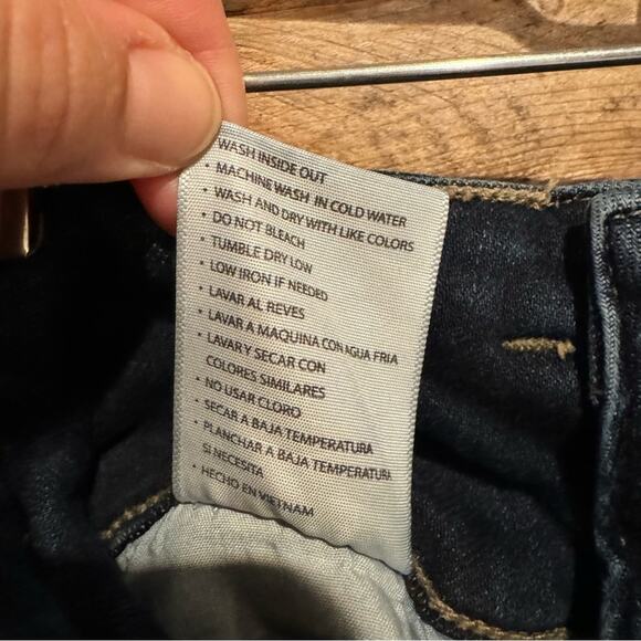 KanCan Curvy High Rise Stacked Waist Skinny Jean Medium-Dark Wash Size 24 - Picture 12 of 12